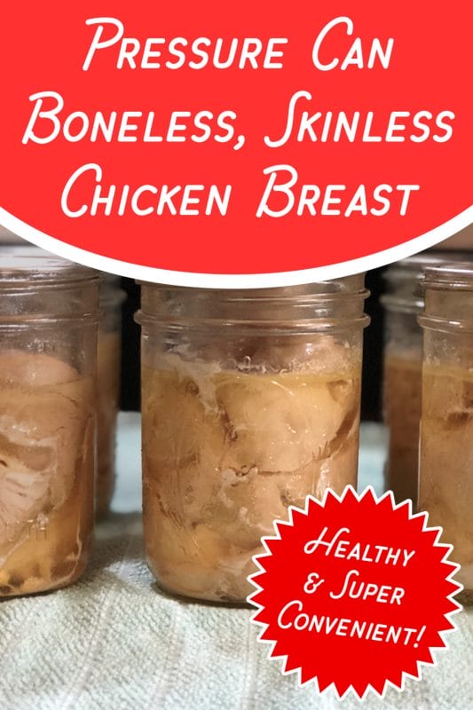 Pressure can boneless, skinless chicken breast