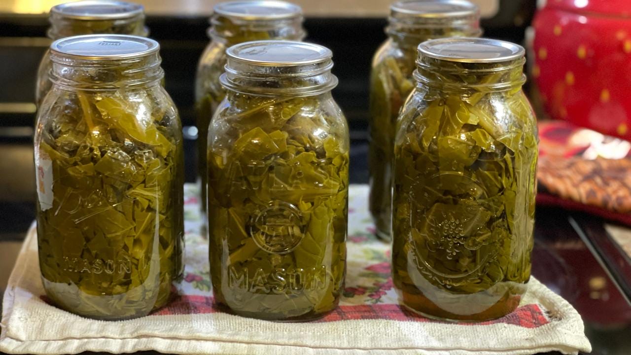 Canning Collard Greens with Seasoned Broth