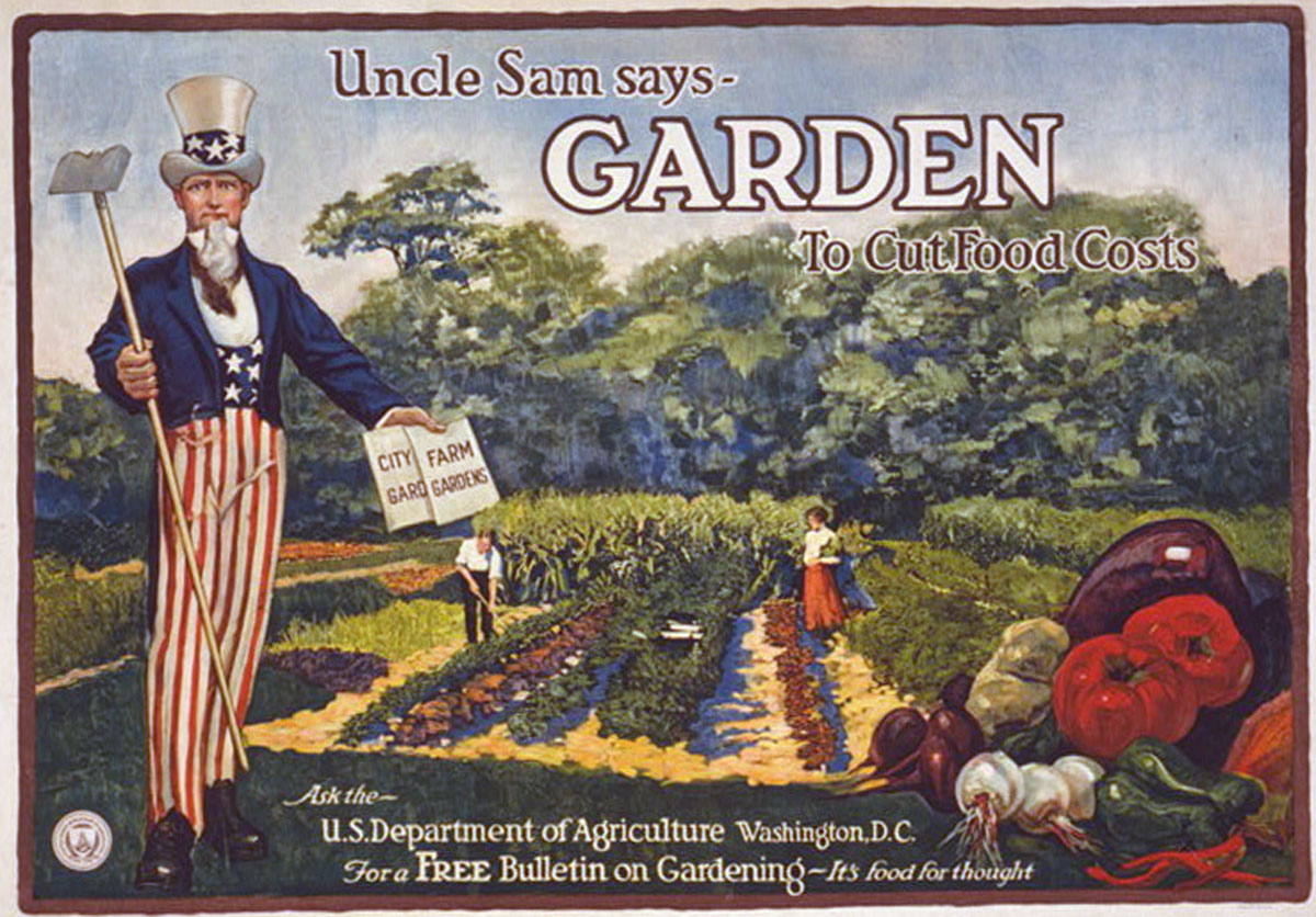 Uncle Sam says GARDEN to cut food costs