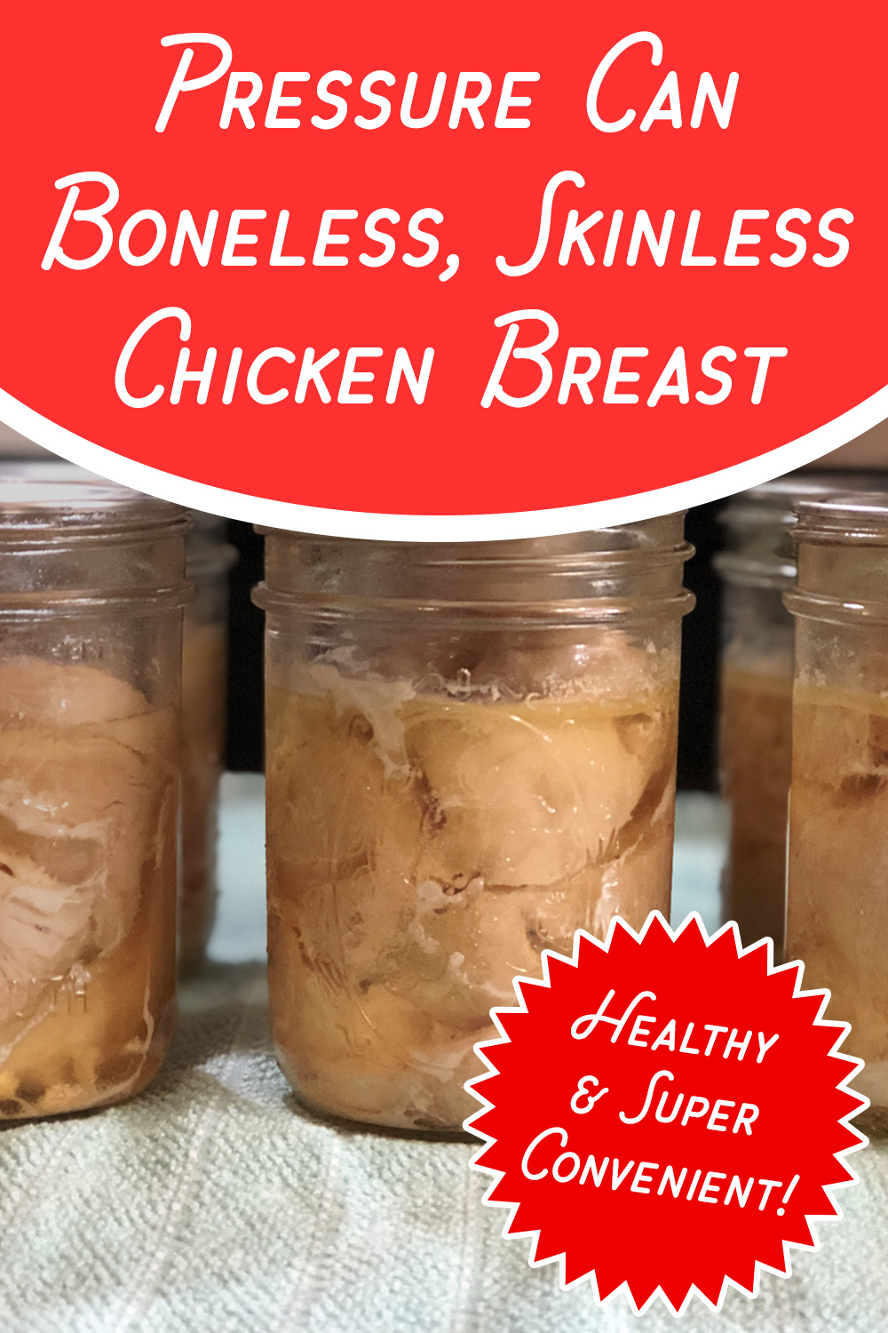 Pressure can boneless, skinless chicken breast