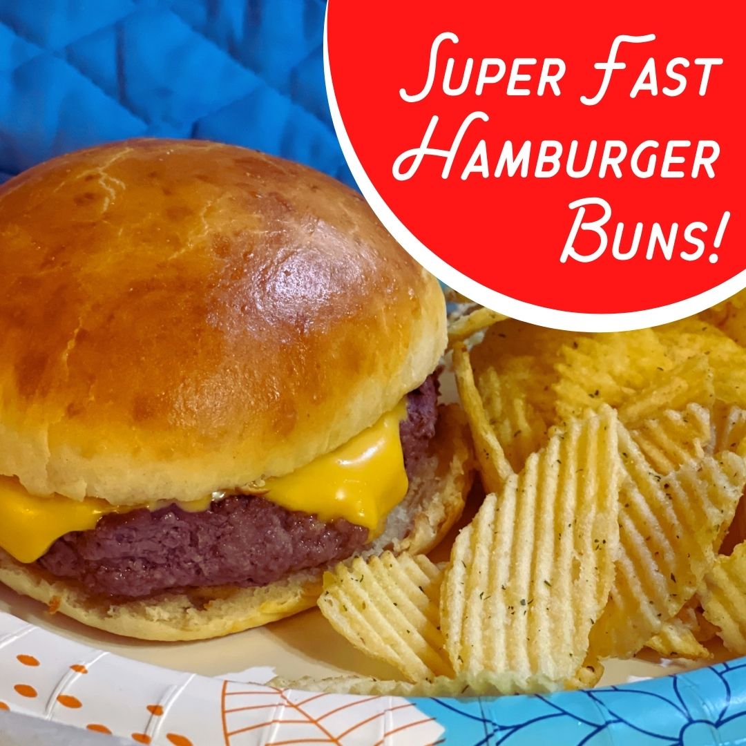 Super Fast Hamburger Buns ???? “40 Minute Hamburger Buns” are also great as dinner rolls! DELICIOUS! ????