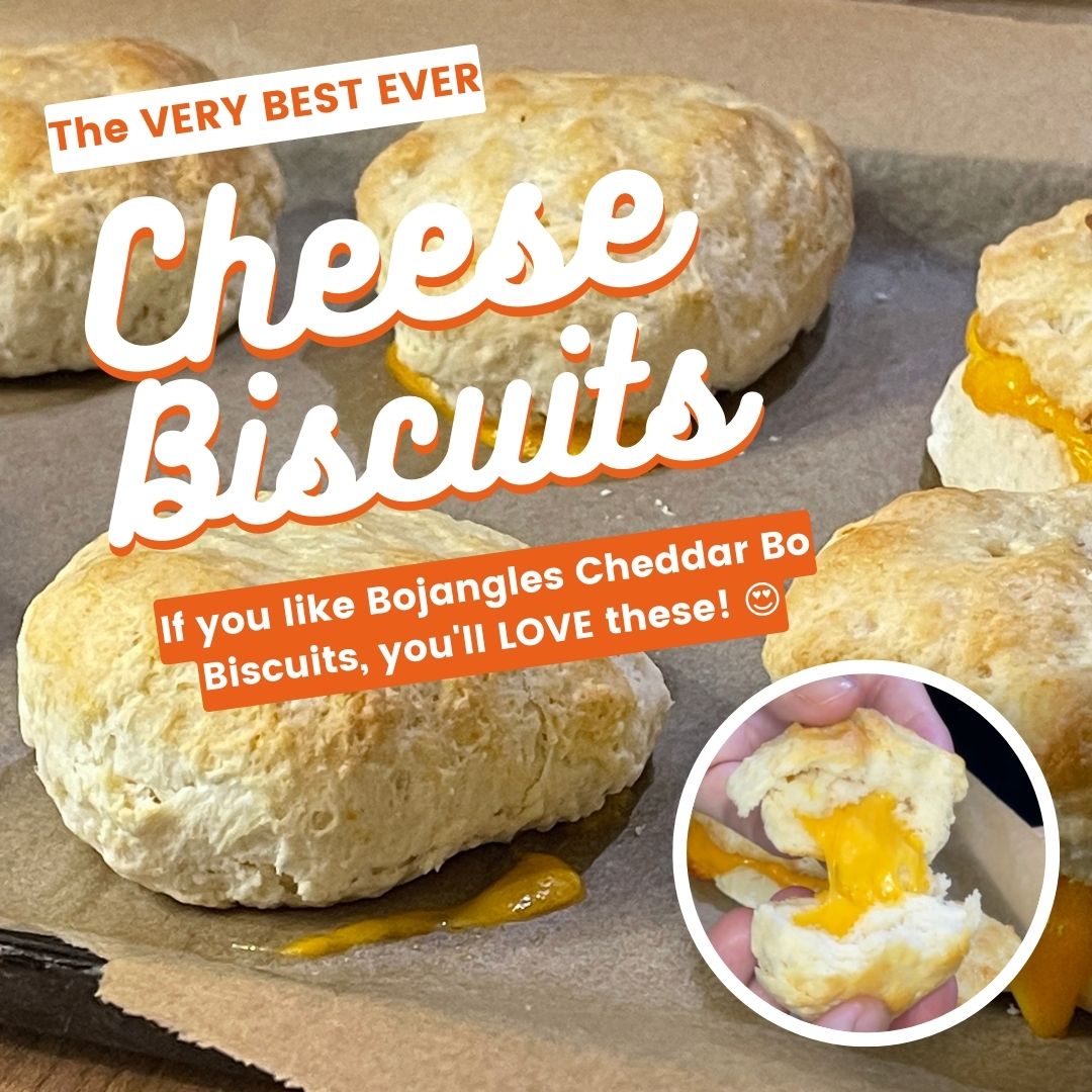 How to make Cheddar Biscuits! BEST EVER & EASY — just 4 ingredients! ???? Oooey-gooey cheesy goodness!