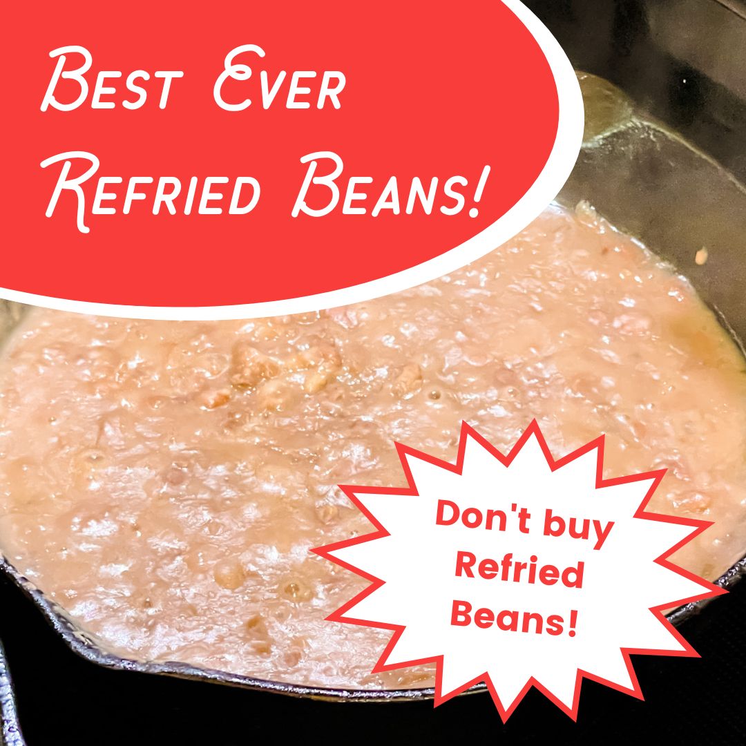 How to make Refried Beans - EASY RECIPE with your stored pinto beans!