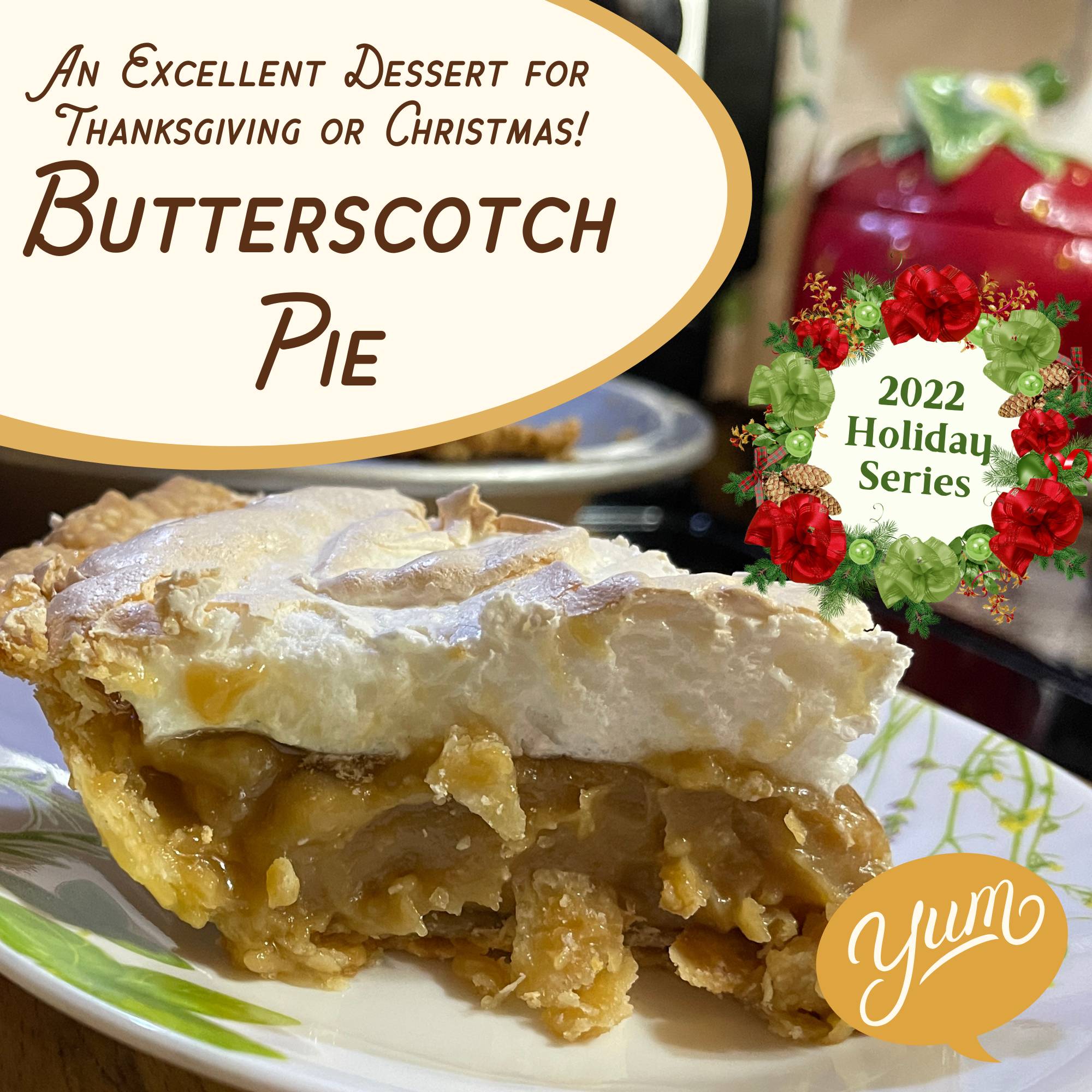 Butterscotch Pie ???? Perfect for Thanksgiving or Christmas!